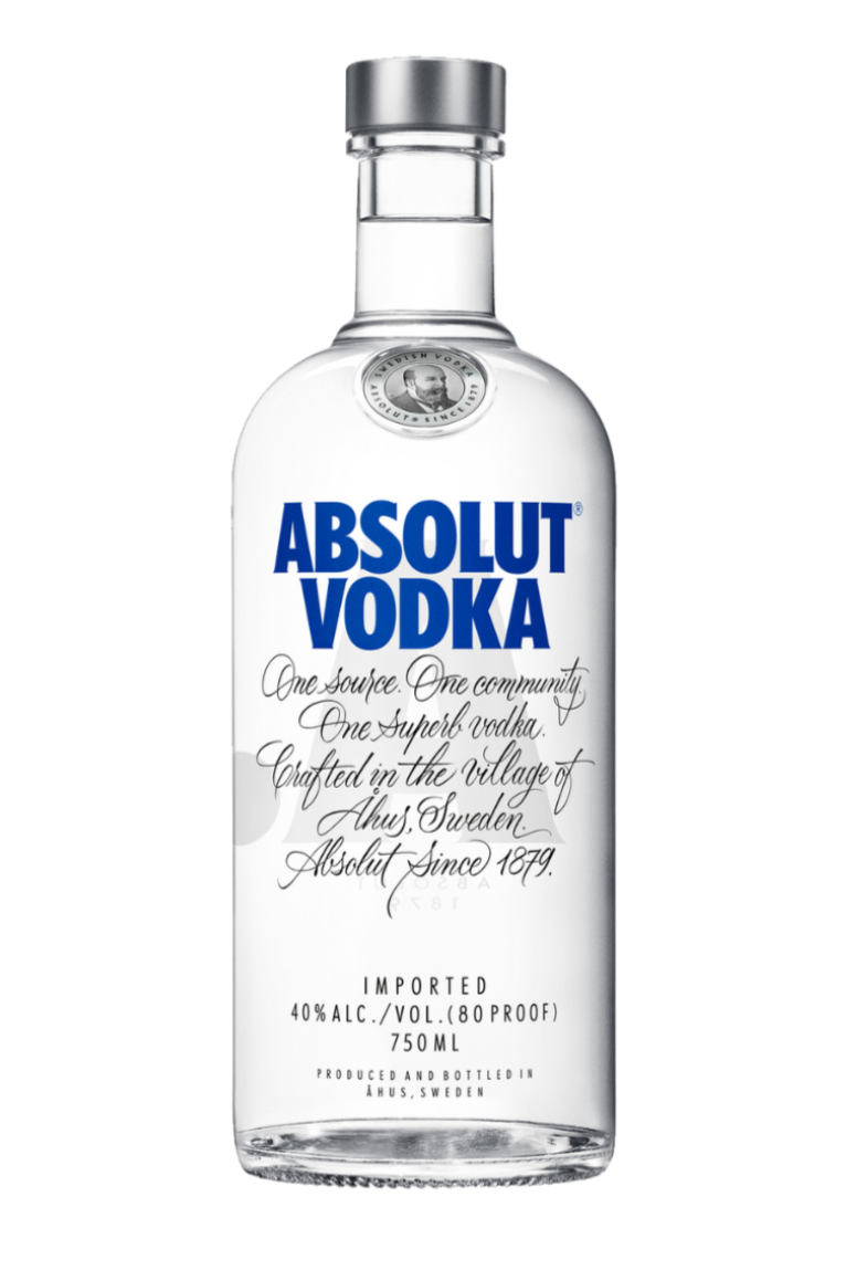 Absolut Blue original Swedish vodka 750ml bottle