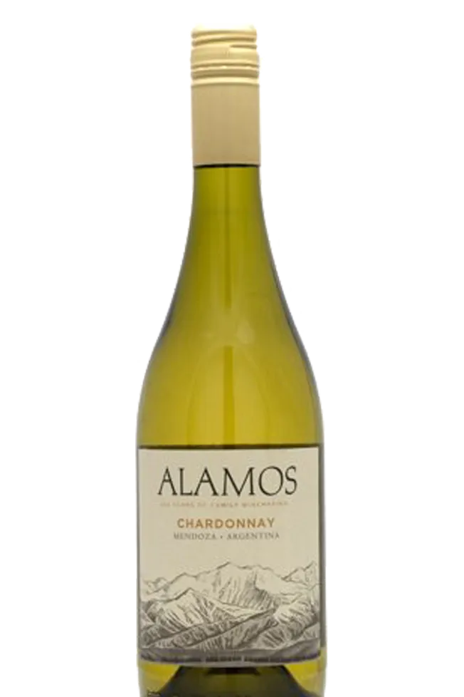 Alamos Chardonnay Argentinian Chardonnay white wine 750ml glass bottle