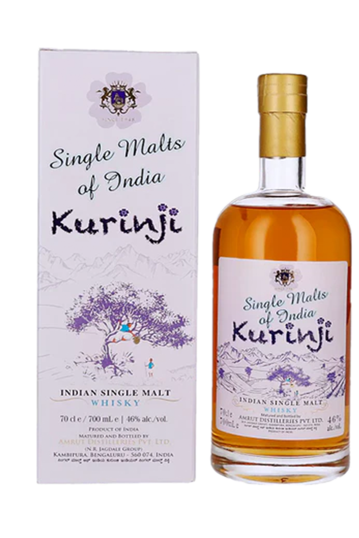 Amrut Kurinji Indian single malt whisky 700ml bottle