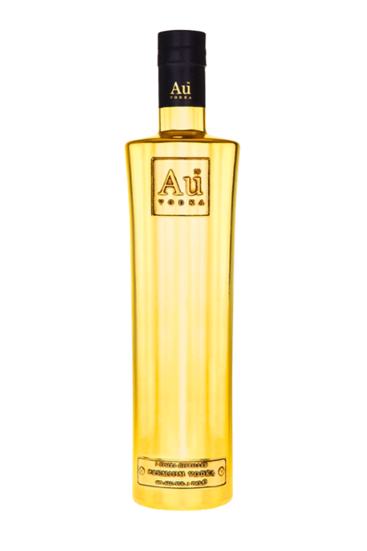 AU Vodka British vodka 700ml gold bottle