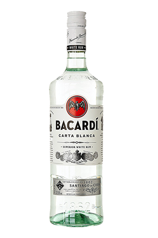 Bacardi Carta Blanca white rum 750ml bottle