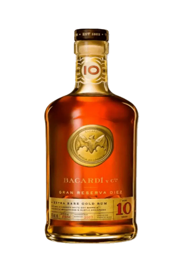 Bacardi Gran Reserva Diez 10 year old rum 750ml bottle