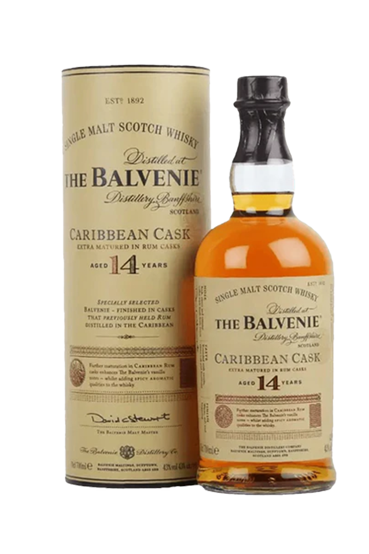 The Balvenie 14 year old Caribbean Cask single malt whisky 700ml bottle