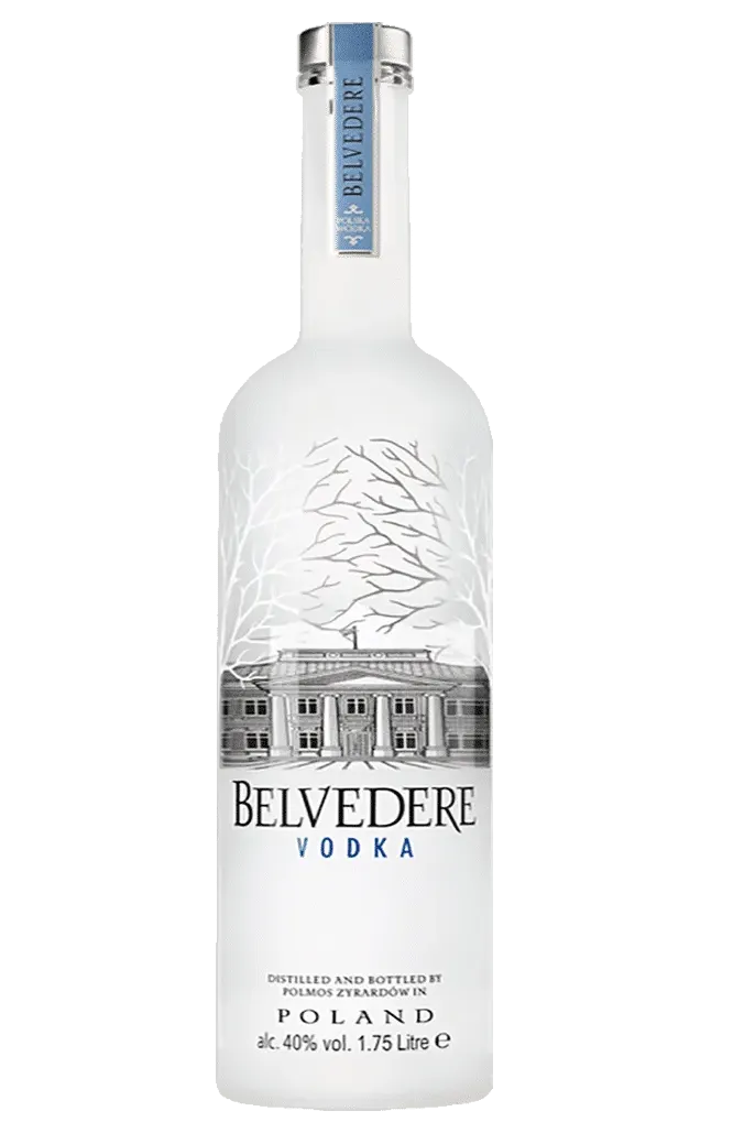 Belvedere Polish rye vodka 1.75 litre bottle