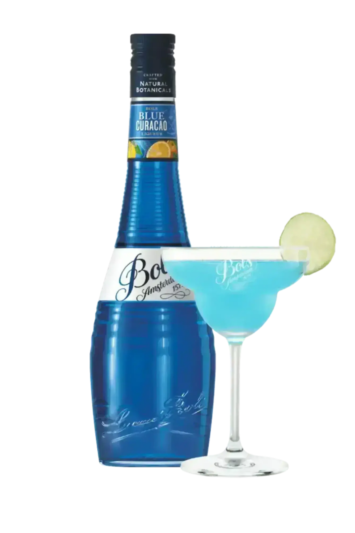Bols Blue Curaçao bright blue orange liqueur 700ml bottle