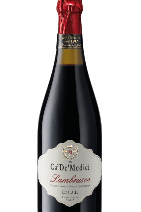 Ca' De' Medici Lambrusco Dolce sweet Italian sparkling red wine 750ml bottle