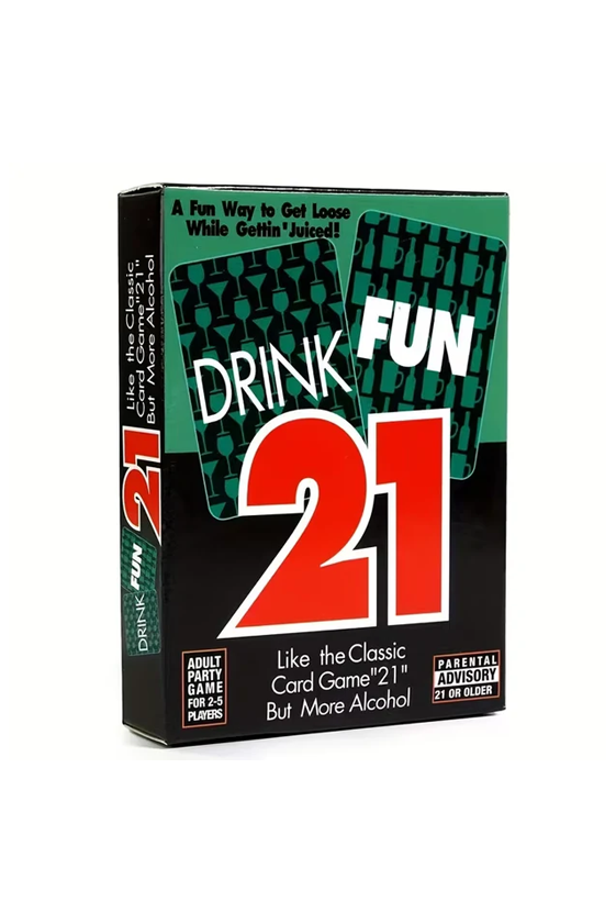 Drink Fun 21 Card Game with 56 Cards, Adult Party Drinking Game for Entertaining Game Nights