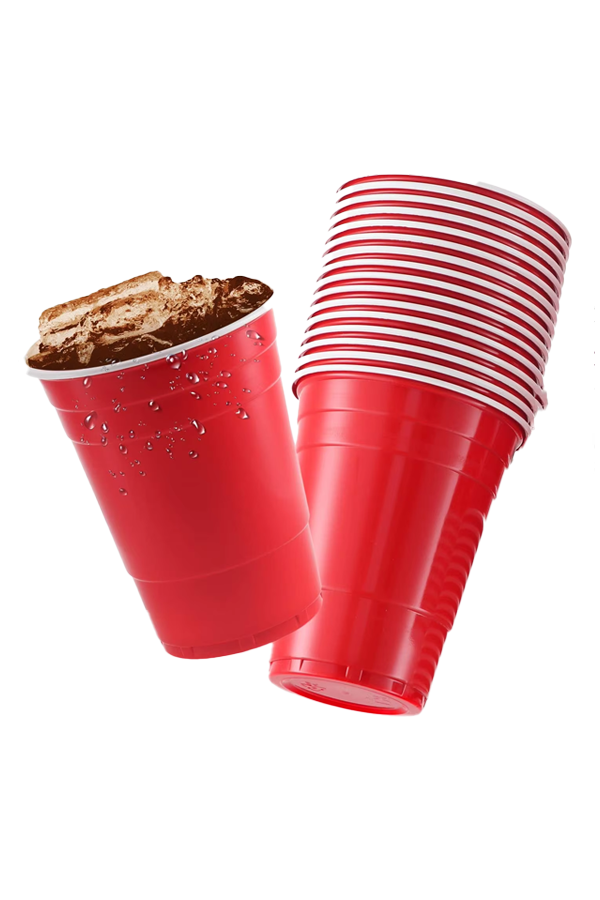 20PC Red Disposable Party Cups 12oz, Thick Plastic Drinking Cups for Events & Gatherings