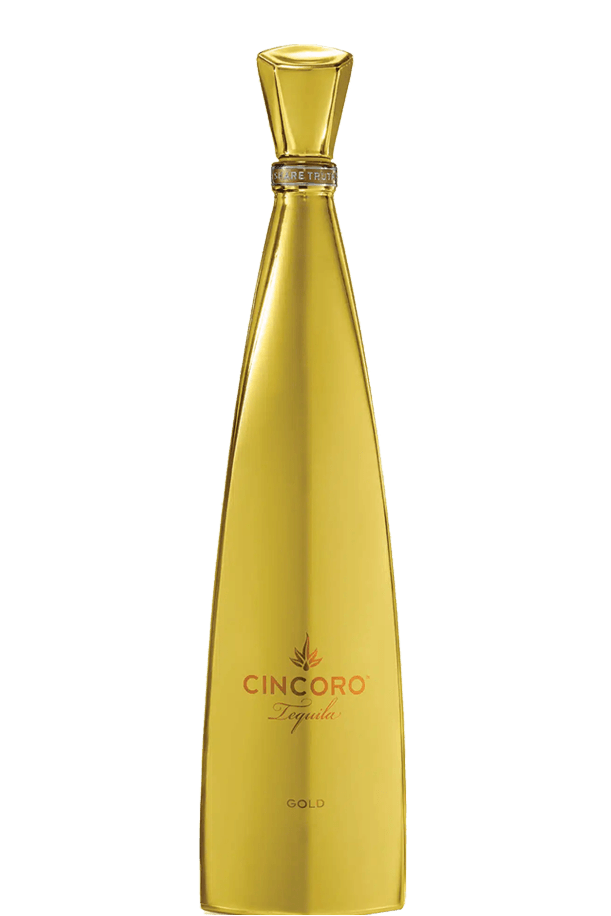 Cincoro Gold aged Mexican tequila blend 700ml bottle