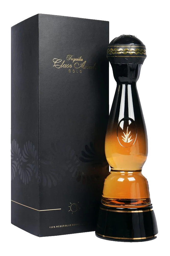 Clase Azul Gold joven Mexican tequila 700ml handmade decanter