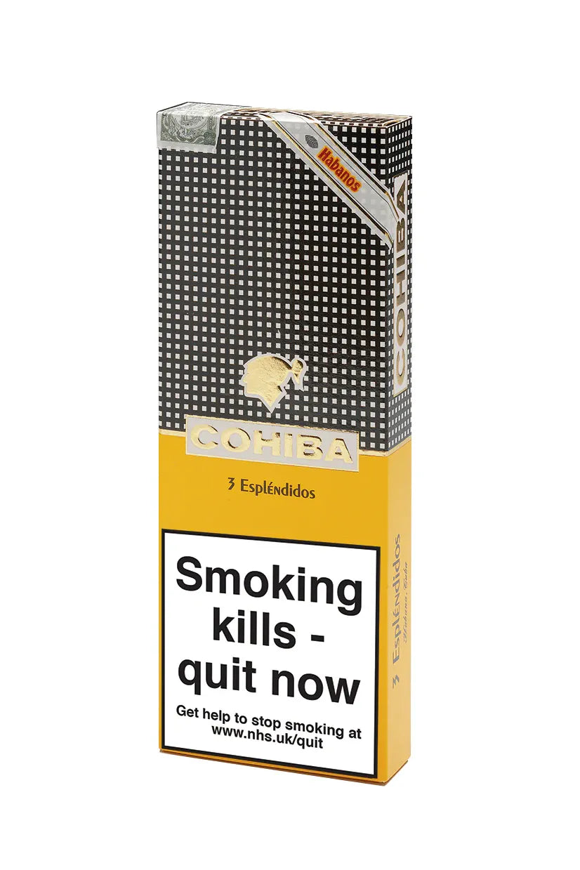 Pack of three Cohiba Esplendidos Cuban Churchill cigars