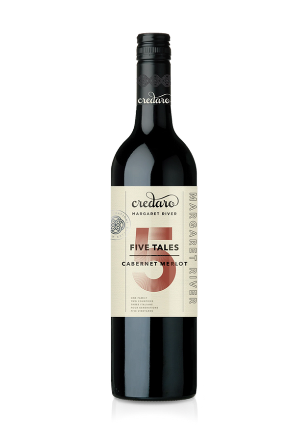 Credaro Five Tales Cabernet Merlot 2023 Australian Cabernet Merlot red wine 750ml glass bottle