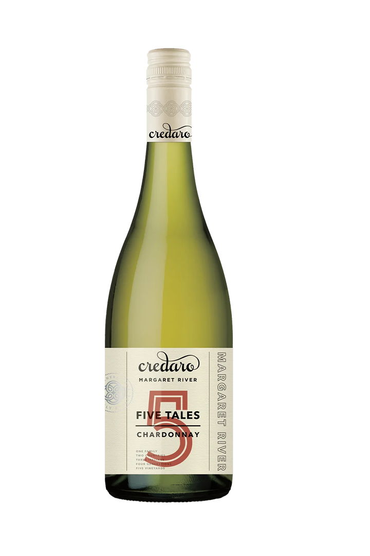 Credaro Five Tales Chardonnay 2022 Australian Chardonnay white wine 750ml glass bottle