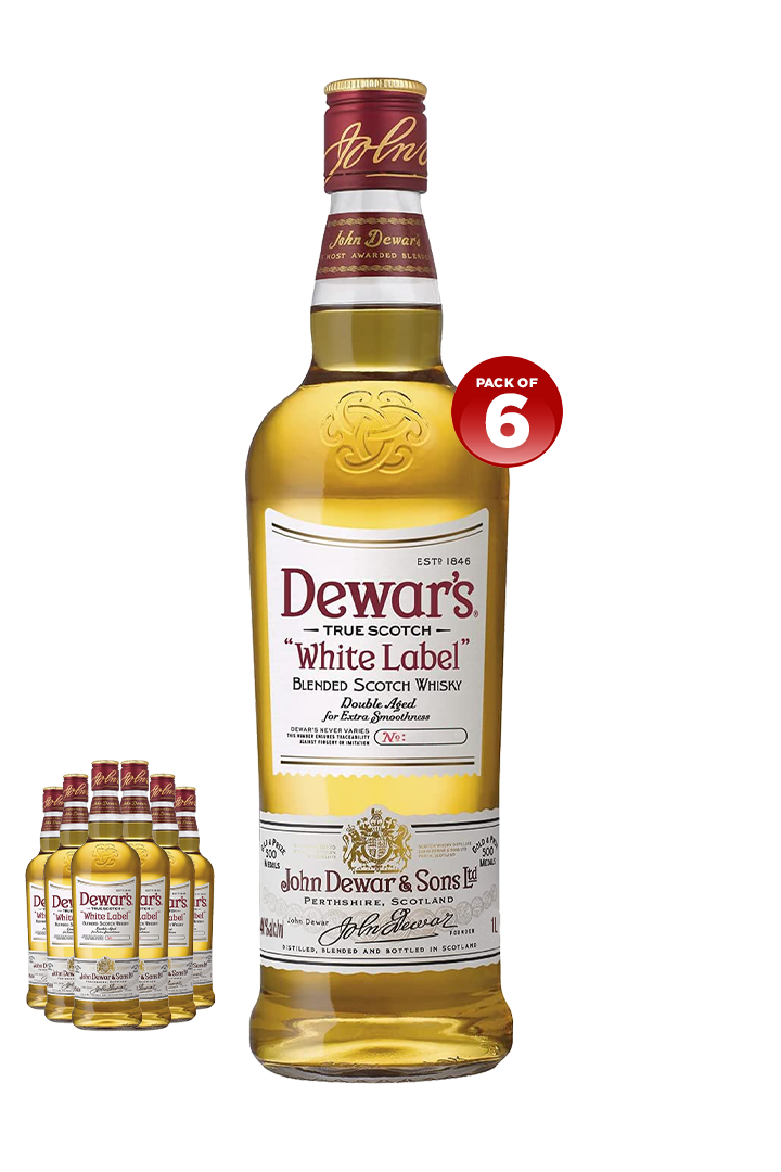 Dewar's White Label Whisky 1L (PACK OF 6)