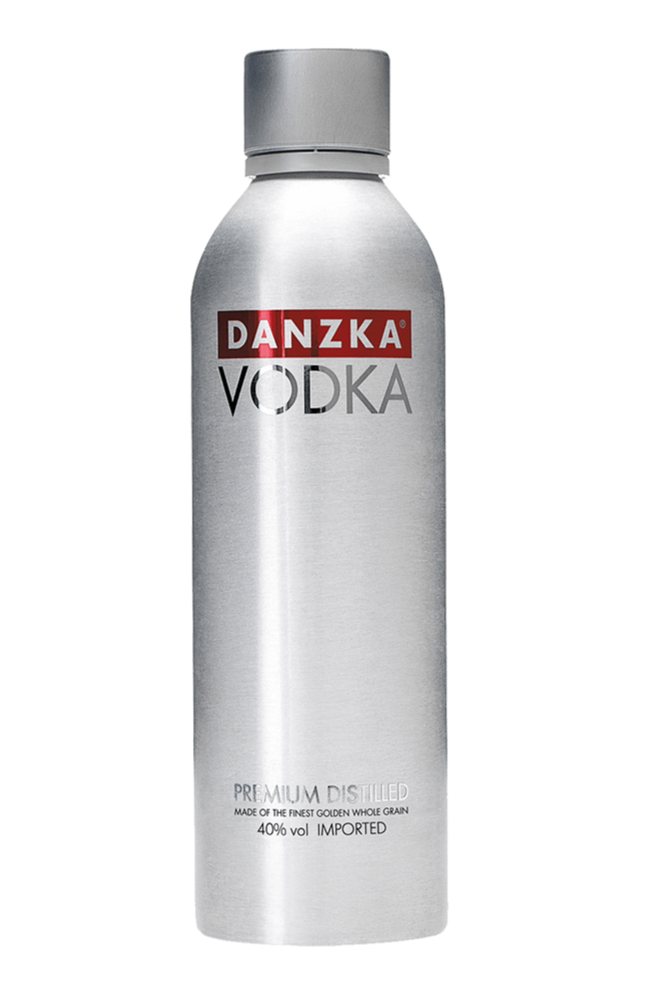 Danzka Red Danish vodka 1 litre aluminium bottle
