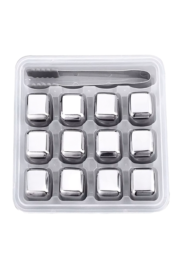 4/8/12pcs Food Grade 304 Stainless Steel Ice Cubes