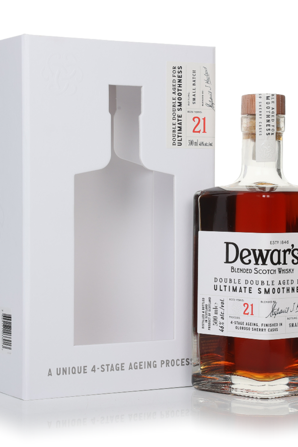 Dewar's 21 year old blended Scotch whisky 500ml bottle