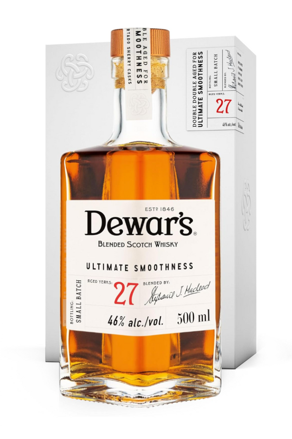 Dewar's Double Double 27 year old blended Scotch whisky 500ml bottle