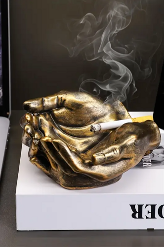 Hand-Held Ashtray For Home & Office Decor