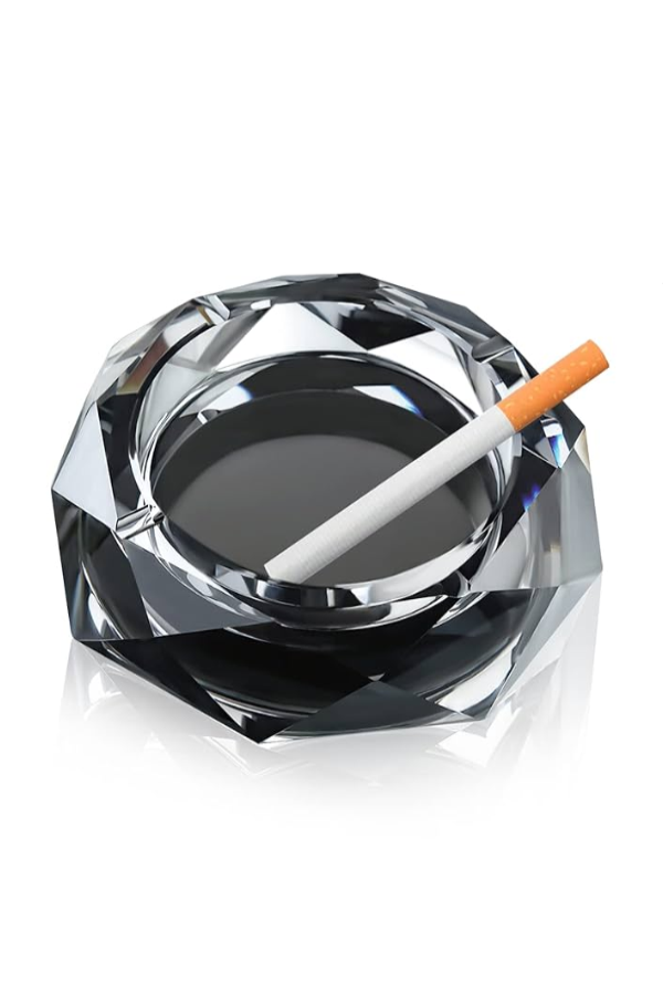Clear Crystal Octagonal Ashtray