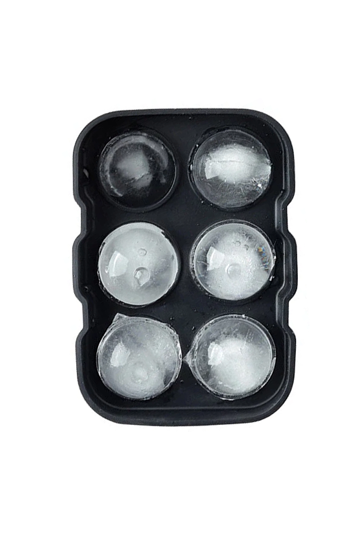 Ice cube tray oval shape black