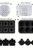 Silicone Ice Tray with Funnel, Easy-Release Stackable Ice Mold, Leak-Proof Design for Whiskey & Beverages