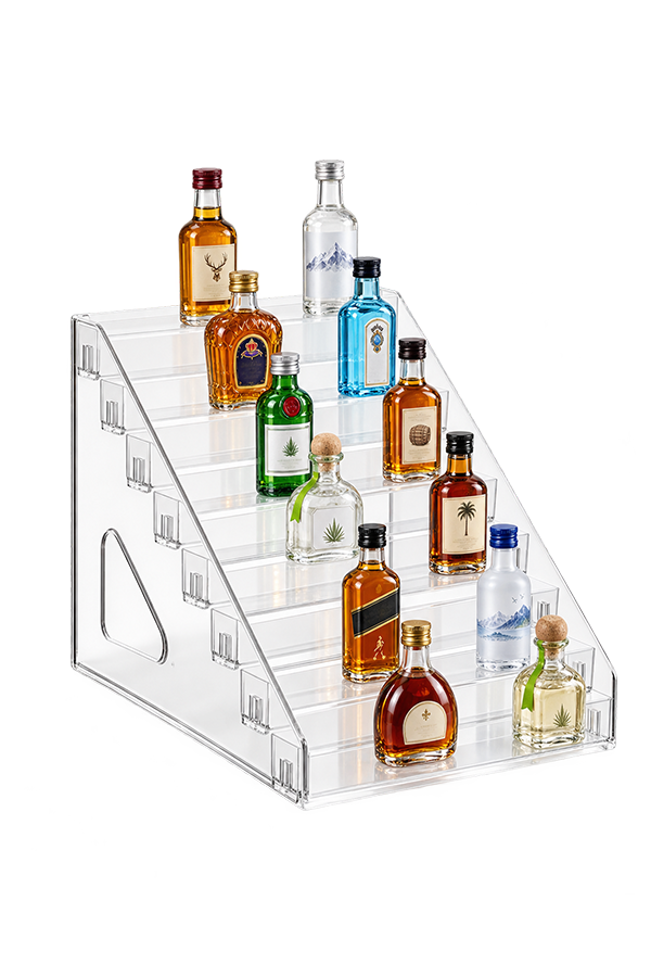 Acrylic Tiered Mini Liquor Rack