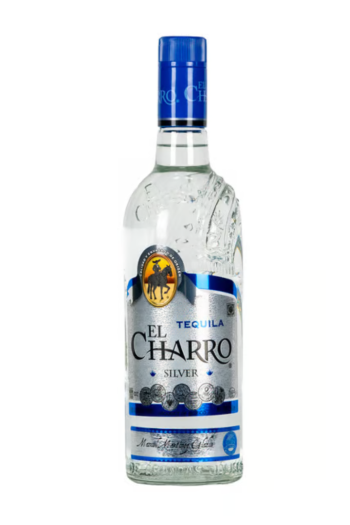 El Charro silver Mexican tequila 1 litre bottle