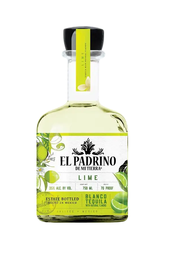 El Padrino De Mi Tierra lime flavoured blanco tequila 750ml bottle