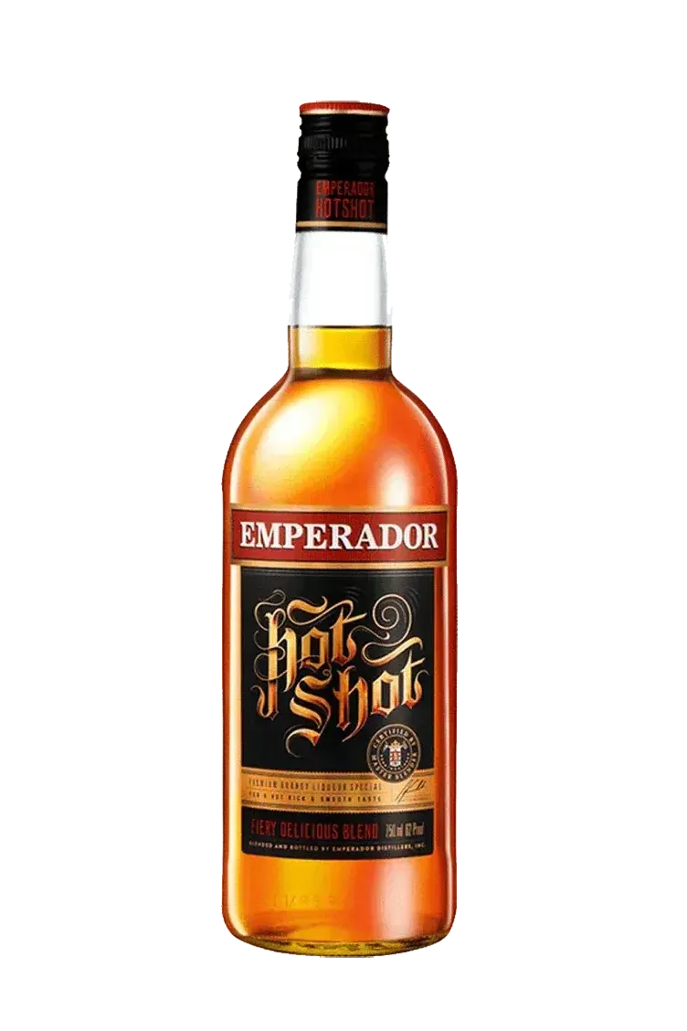 Emperador Hot Shot spiced brandy-based drink 750ml bottle