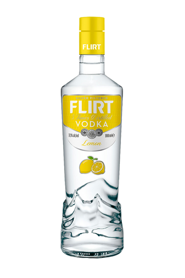 Flirt Lemon flavoured Bulgarian vodka 1 litre bottle
