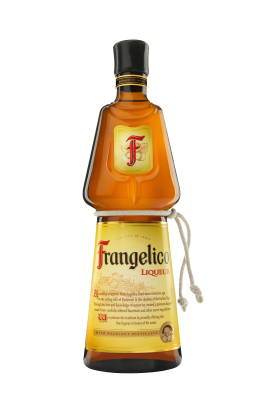 Frangelico Italian hazelnut liqueur in 1 litre monk-shaped bottle