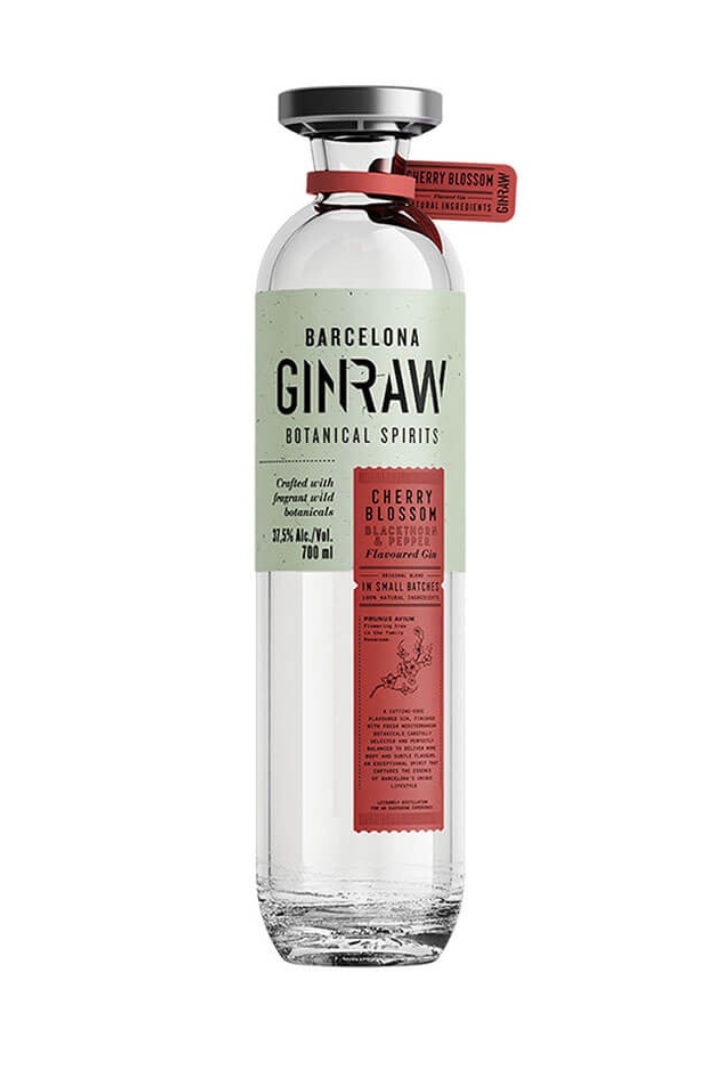 Ginraw Cherry Blossom Barcelona gastronomic gin 700ml bottle