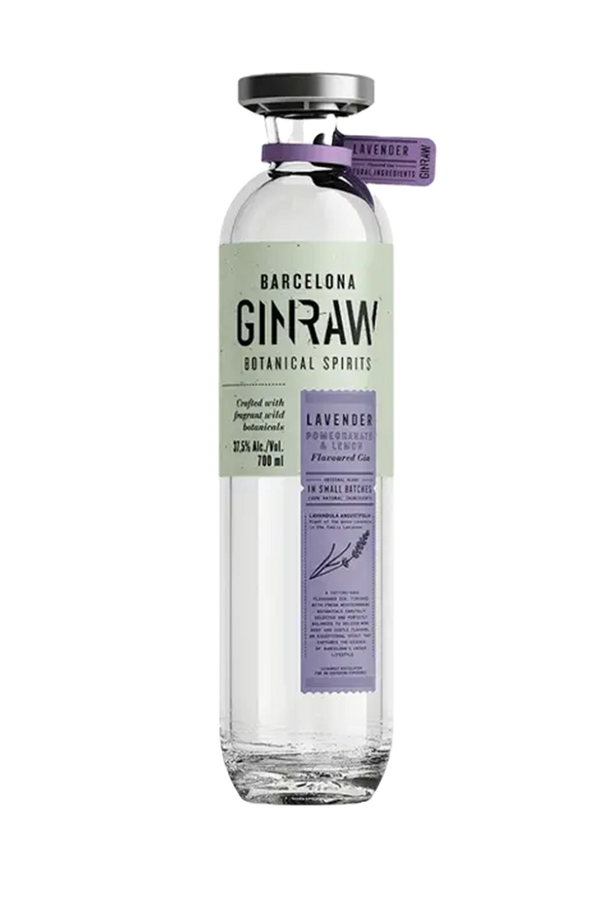 Ginraw Lavender Barcelona gastronomic gin 700ml bottle