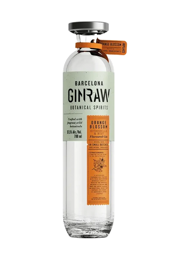 Ginraw Orange Blossom Barcelona gastronomic gin 700ml bottle