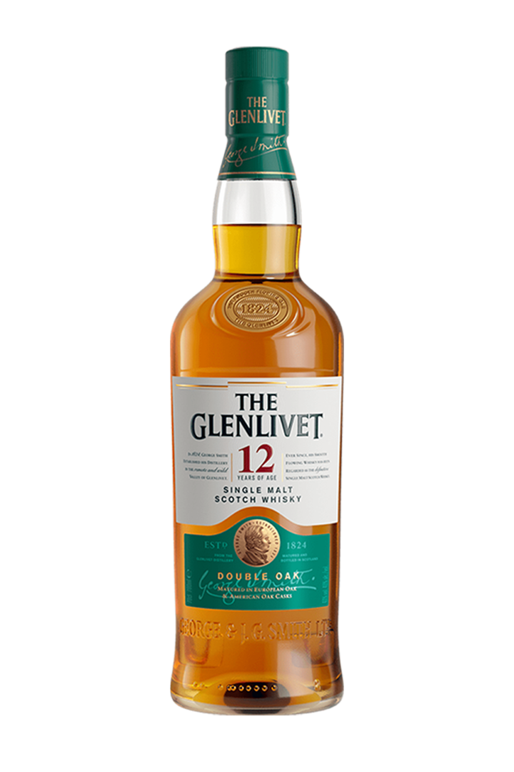 The Glenlivet 12 year old Double Oak Speyside single malt whisky 750ml bottle