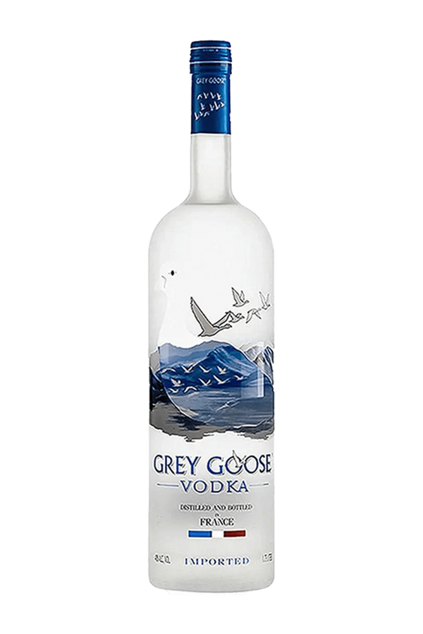 Grey Goose French wheat vodka 1 litre frosted glass bottle