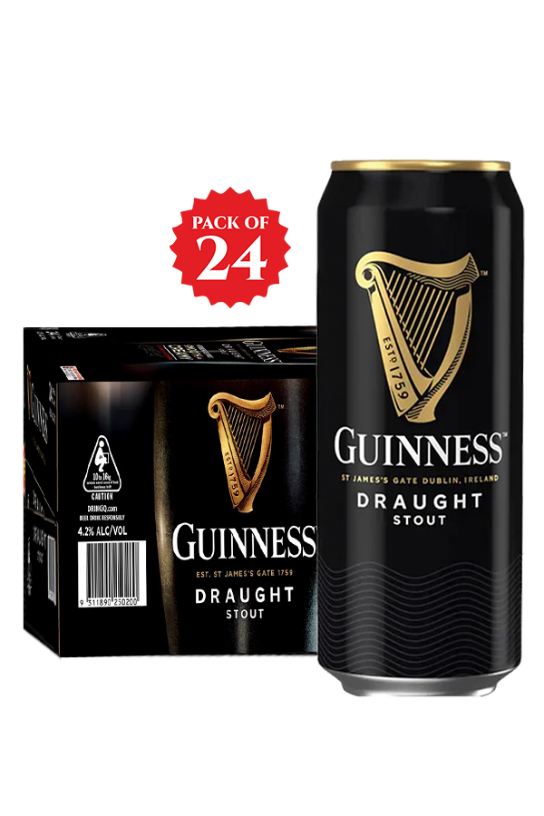 Guinness Draught Irish dry stout 440ml can with nitrogen widget