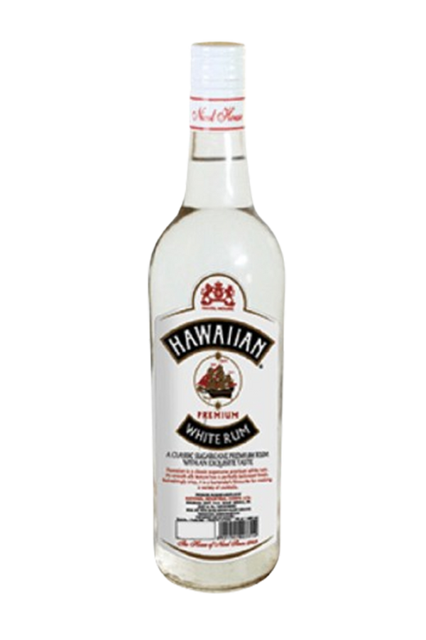 Hawaiian white rum 750ml bottle