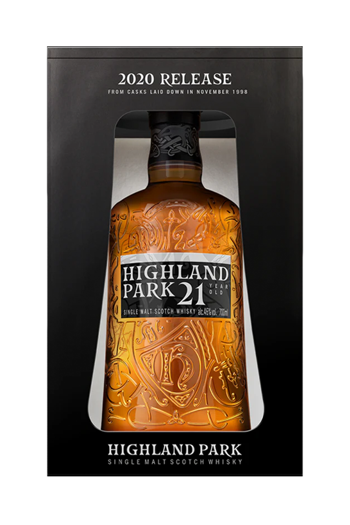 Highland Park 21 year old Orkney single malt Scotch whisky 700ml bottle