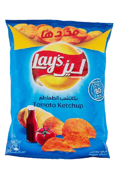 LAYS CHIPS KETCHUP 165GM