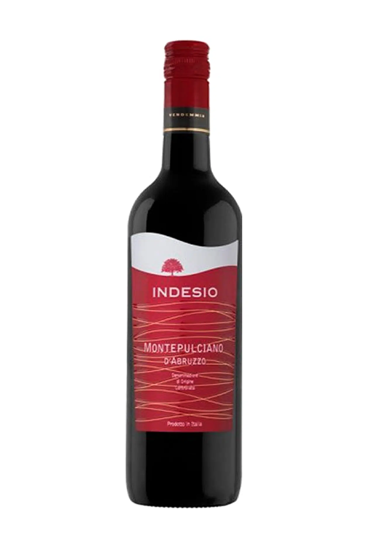 Indesio Montepulciano d'Abruzzo DOC 2023 Italian Montepulciano red wine 750ml glass bottle
