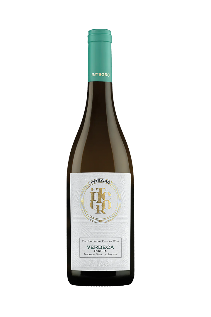 Integro Verdeca Puglia IGP Bio 2023 Italian Organic Verdeca white wine 750ml glass bottle