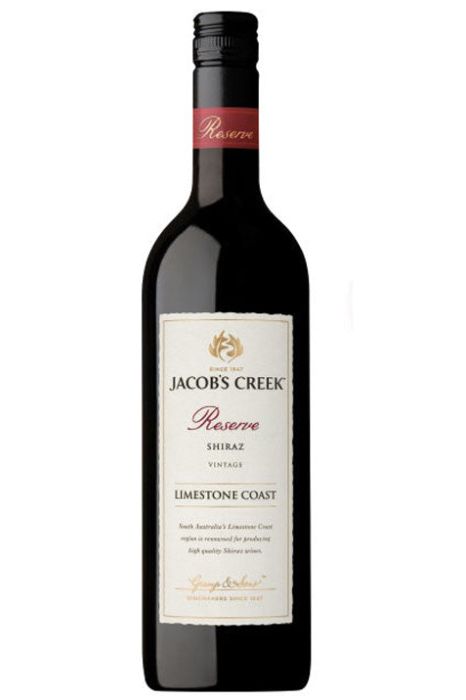 Jacob's Creek Reserve Shiraz Australian Shiraz red wine 750ml glass bottle