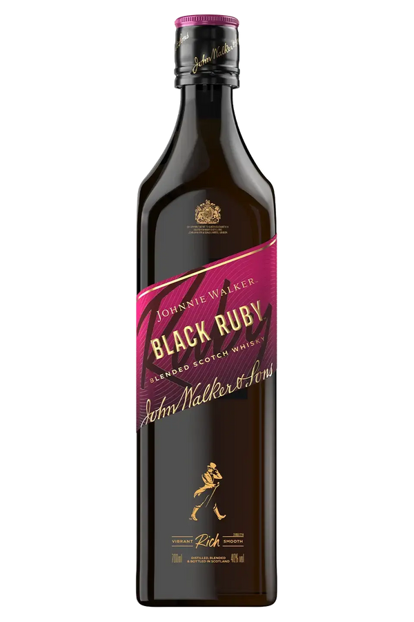Johnnie Walker Black Ruby blended Scotch whisky 1 litre square bottle