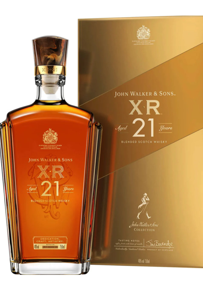Johnnie Walker XR 21 year old blended Scotch whisky 750ml bottle