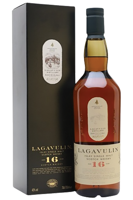 Lagavulin 16 year old Islay peated single malt Scotch whisky 700ml bottle