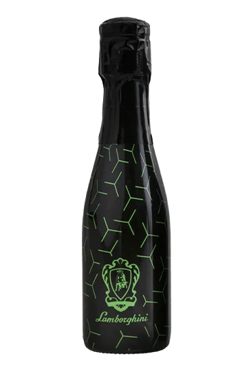 Lamborghini Brut Pinot Chardonnay Italian sparkling wine 200ml green mini bottle