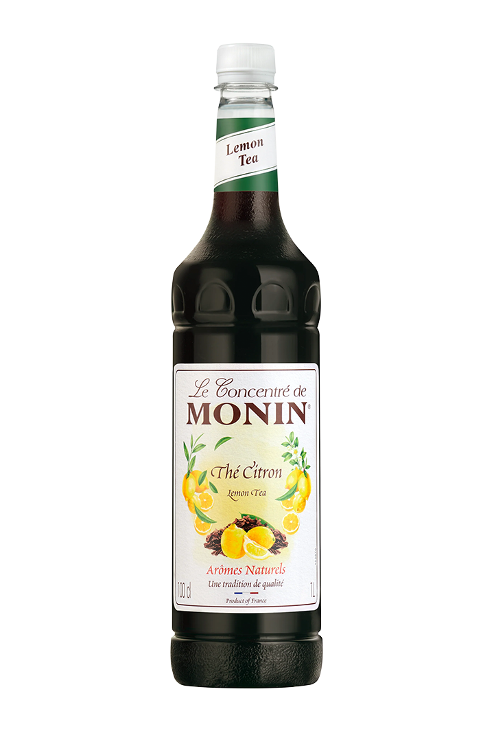 Monin lemon tea flavoured syrup 1 litre bottle