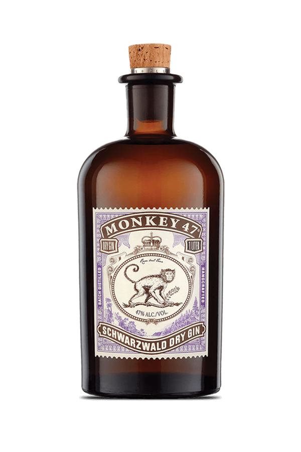 Monkey 47 Schwarzwald dry gin 500ml brown apothecary bottle